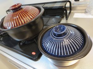 萬古焼 銀峯陶器 菊花 ごはん土鍋(2合炊き、5合炊き)