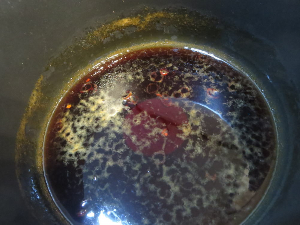 菊芋をつける甘酢醤油