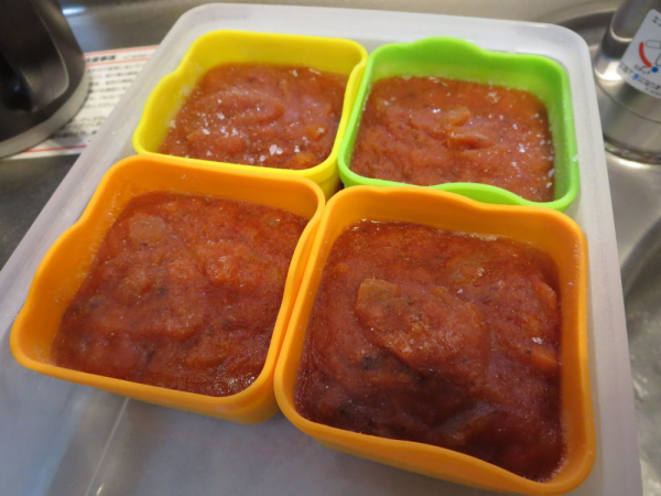 KAGOME国産野菜で作ったミートソースを冷凍保存