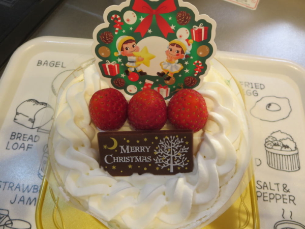 クリスマスケーキ(不二家)SSサイズ