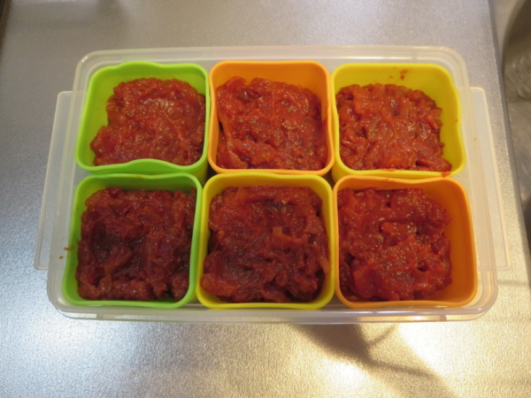 トマトソースを冷凍保存