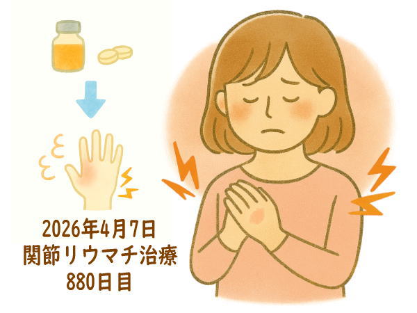 関節リウマチ治療880日目