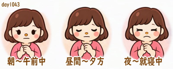 関節リウマチ 前日の体調記録day1043