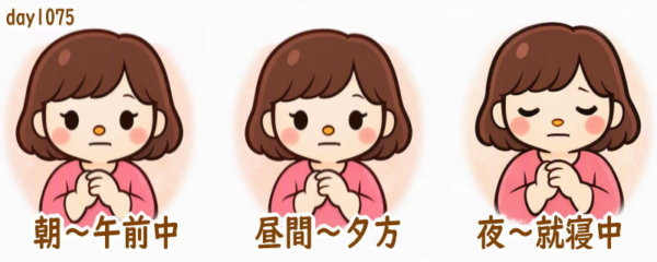 関節リウマチ 前日の体調記録day1075