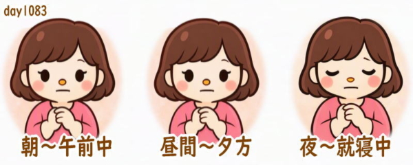 関節リウマチ 前日の体調記録day1083