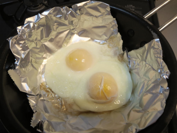 冷凍卵で目玉焼き