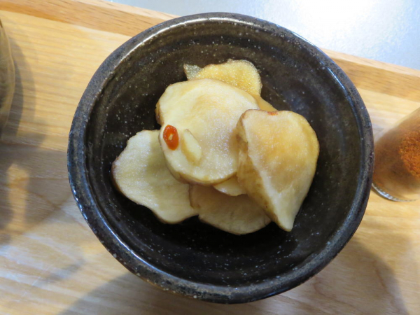 菊芋の甘酢醤油漬け