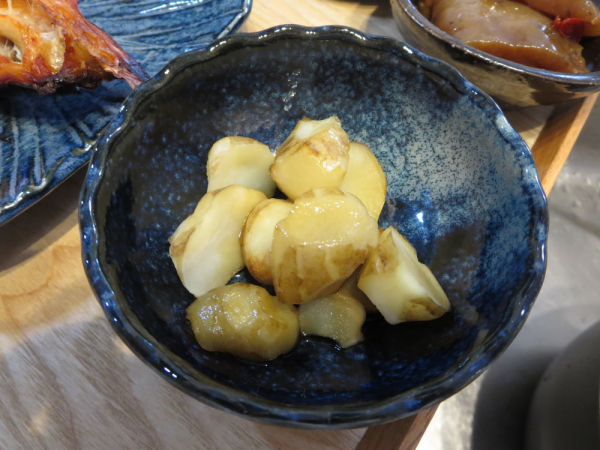 菊芋の燻製醤油かけ