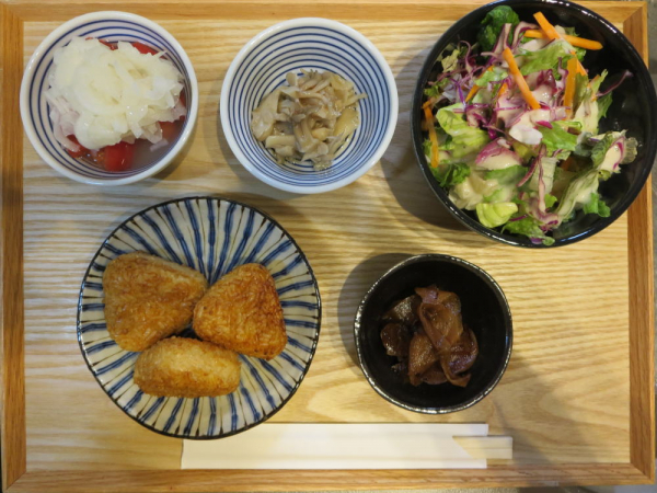 冷凍焼きおにぎりの献立