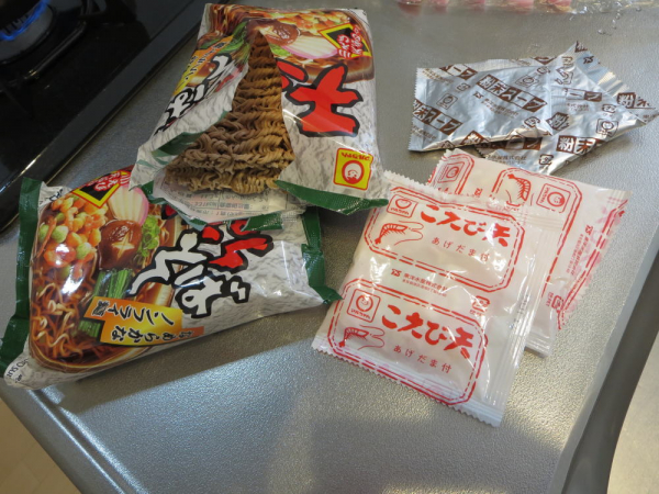 天ぷらそば(マルちゃん袋麺)