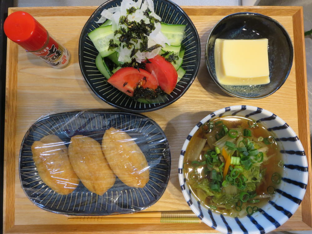 いなり寿司の献立 21年4月29日の昼ごはん 我が家の献立の記録 糖尿病で食事制限