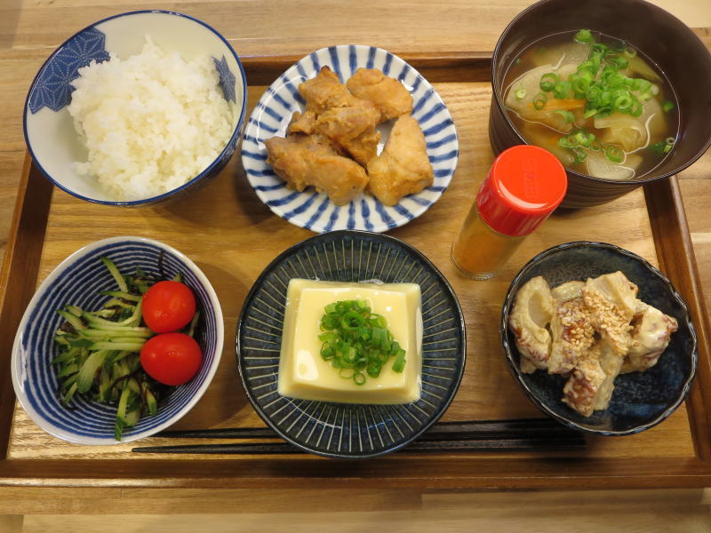 豚味噌焼きの献立