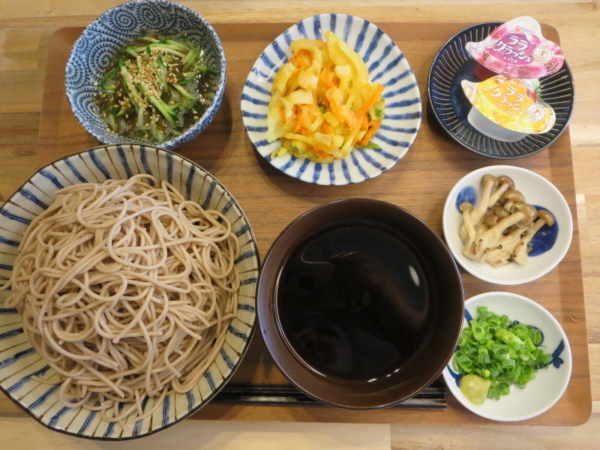 お蕎麦の献立