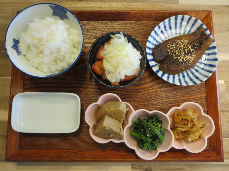 なすのかば焼き風の献立