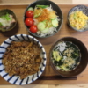 切り落とし肉の焼肉丼の献立