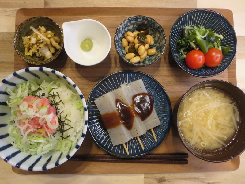 ネギトロ丼の献立