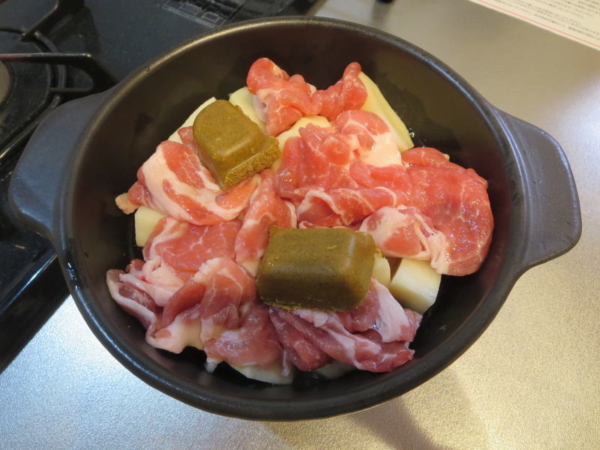 レンジでラクチン カレーポットでカレー