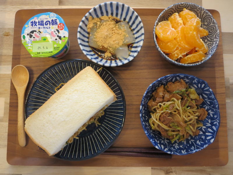 焼そばパンの献立