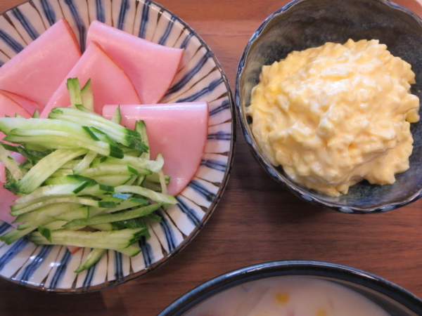 ハム＆きゅうり、タルタルソース風
