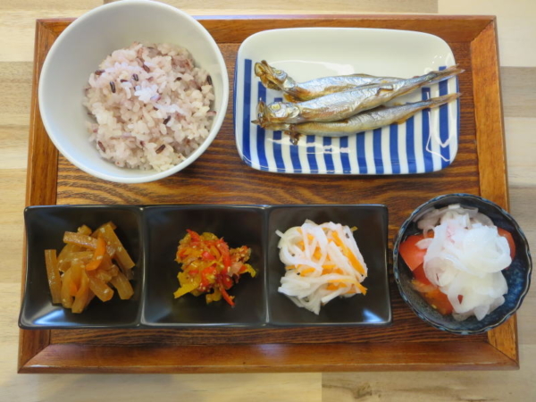 焼ししゃもの献立