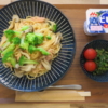 うま辛ペペロンチーノ(パスタキューブ)の献立