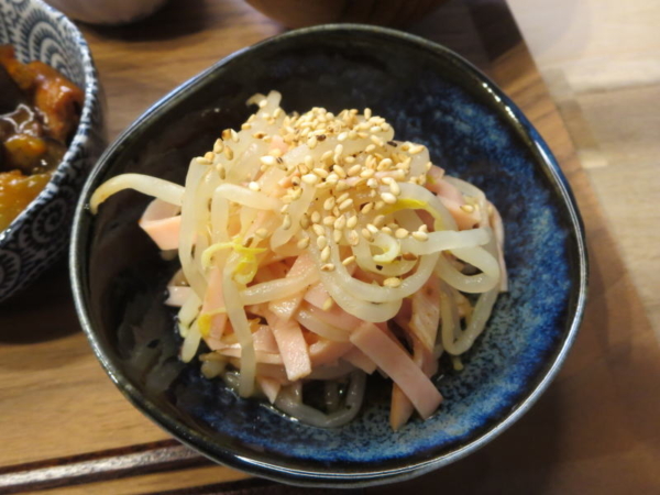 もやしとハムの中華和え