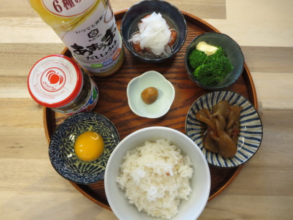 たまごかけごはんの献立