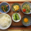 たまごかけごはんでランチの献立