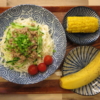 肉みそうどんの献立