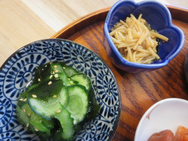 酢の物、なめたけ