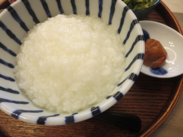 白粥、梅干