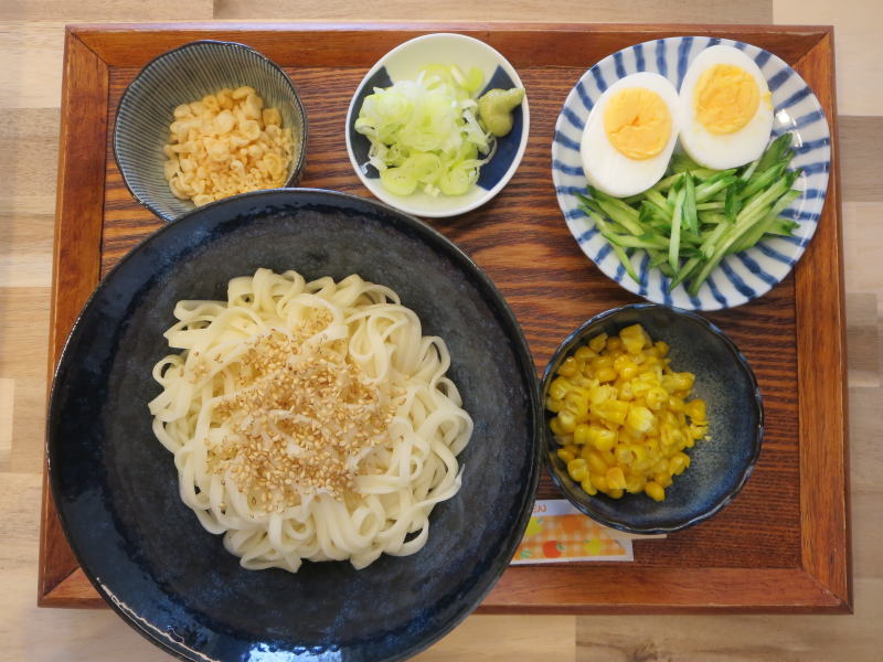 ぶっかけうどんの献立