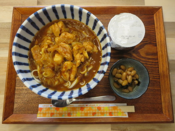 カレーうどんの献立