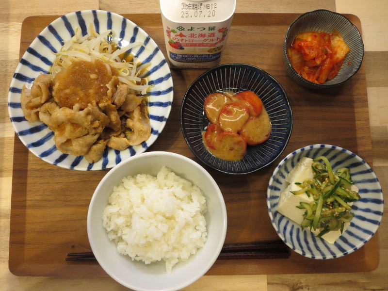 焼肉の献立