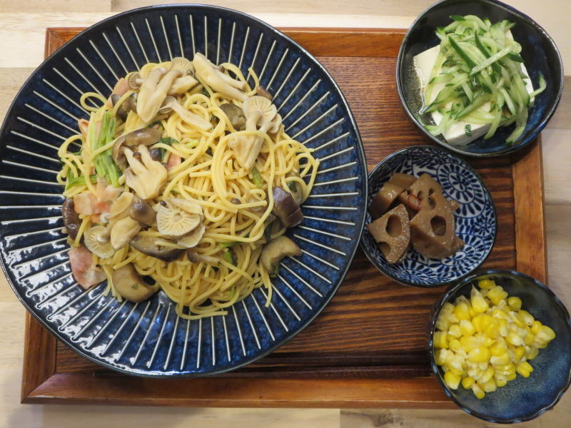 和風パスタの献立