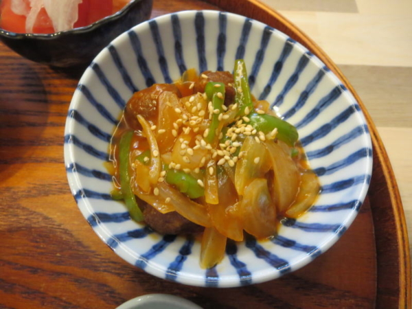 ミートボールの酢豚風