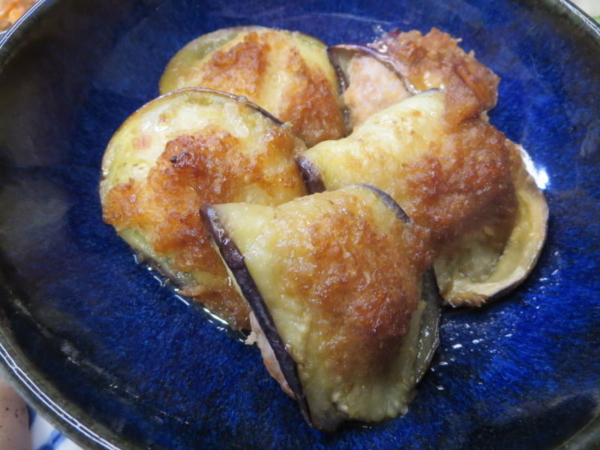 ナスのはさみ焼き