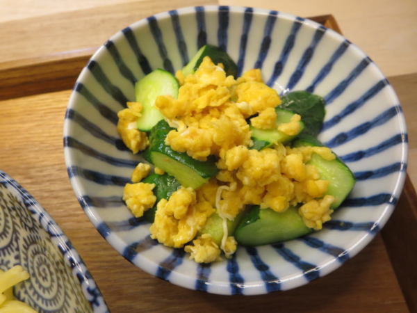 きゅうりとたまごの中華炒め
