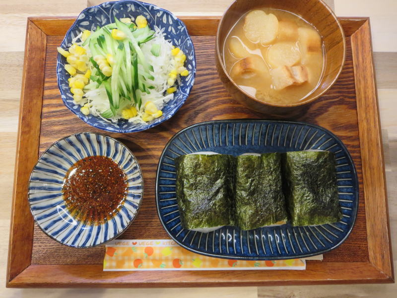 磯辺餅の献立