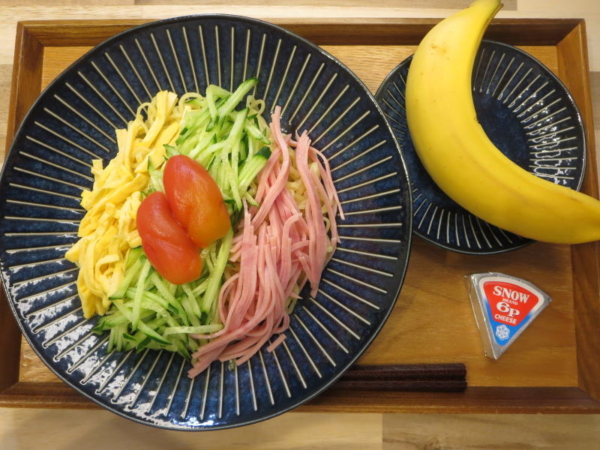 冷し中華の献立