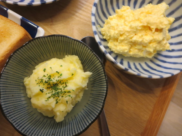 マッシュポテト、マヨたま