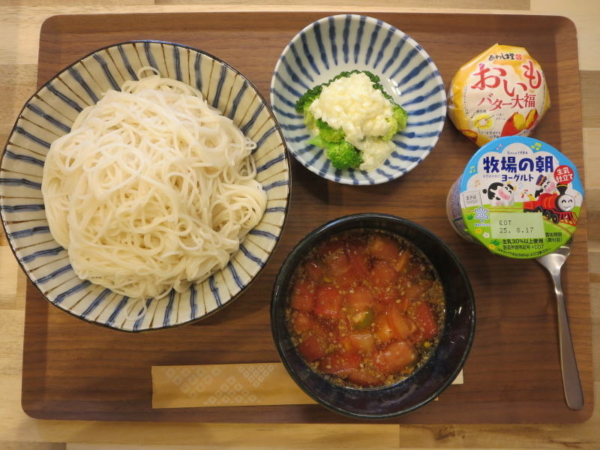 トマトそうめんの献立