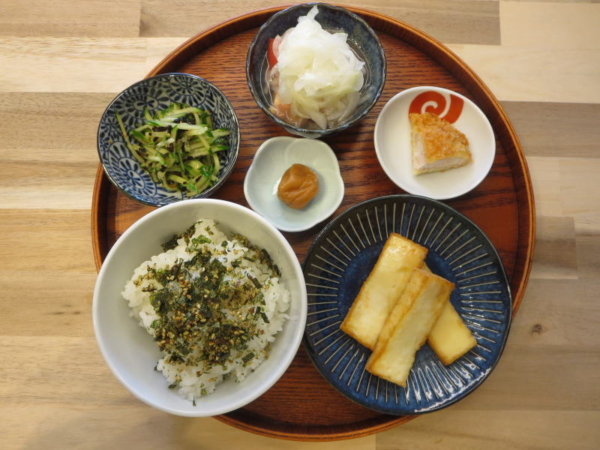 焼き厚揚げの献立