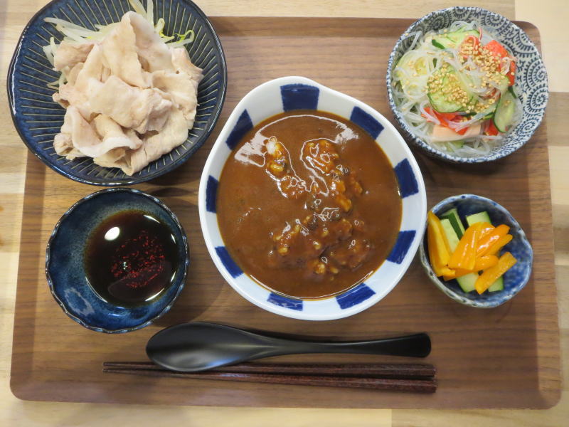 豚しゃぶカレーの献立