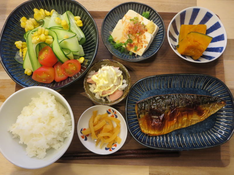 焼さばの献立
