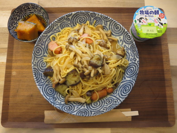 和風パスタの献立