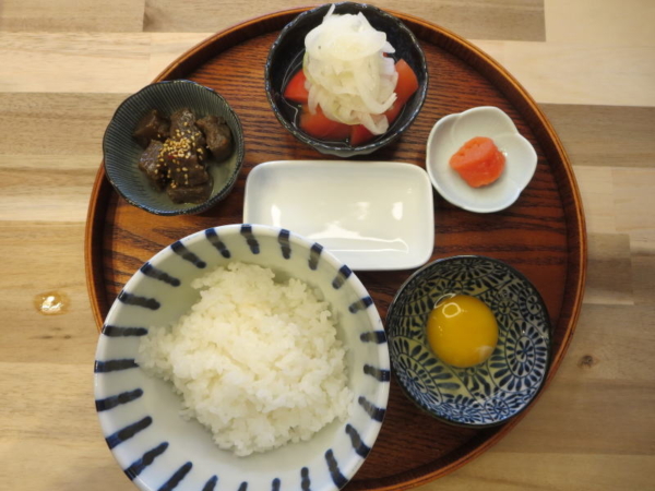 たまごかけごはんの献立