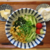 冷したぬきうどんの献立