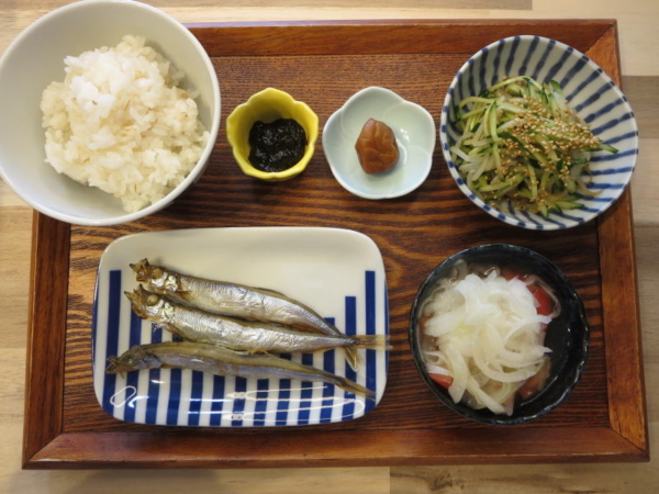 焼ししゃもの献立