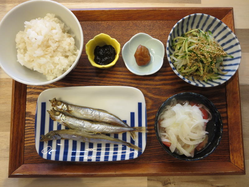 焼ししゃもの献立
